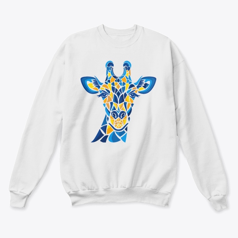 Trendy Giraffe Geometric Colorful Modern