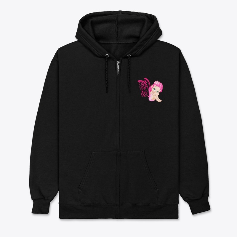 Cute Pink Fairy Butterfly Girl 