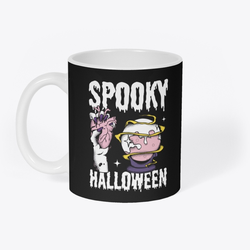 spooky halloween day skull