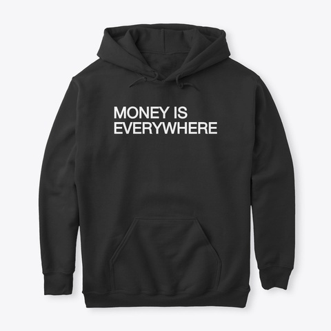 Hustle & Conquer Money Hoodie Black T-Shirt Front