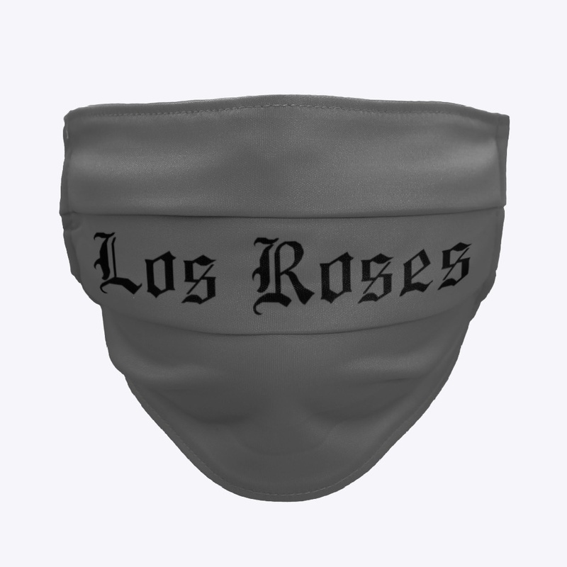 Los Roses black logo Face Mask