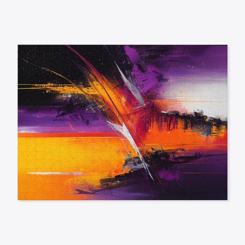 Abstract Brush Stroke Art