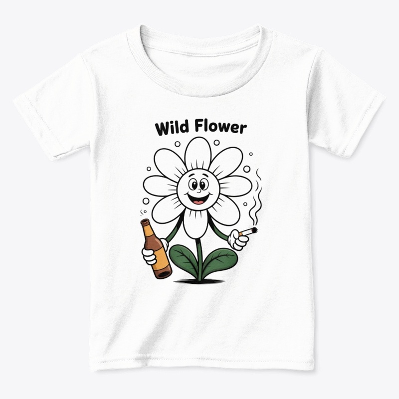 Wild Flower Funny Graphic