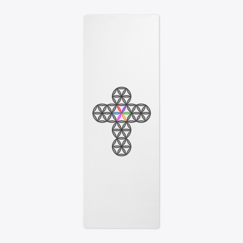 The Cross Of Life - 3D/Black-Colorful.