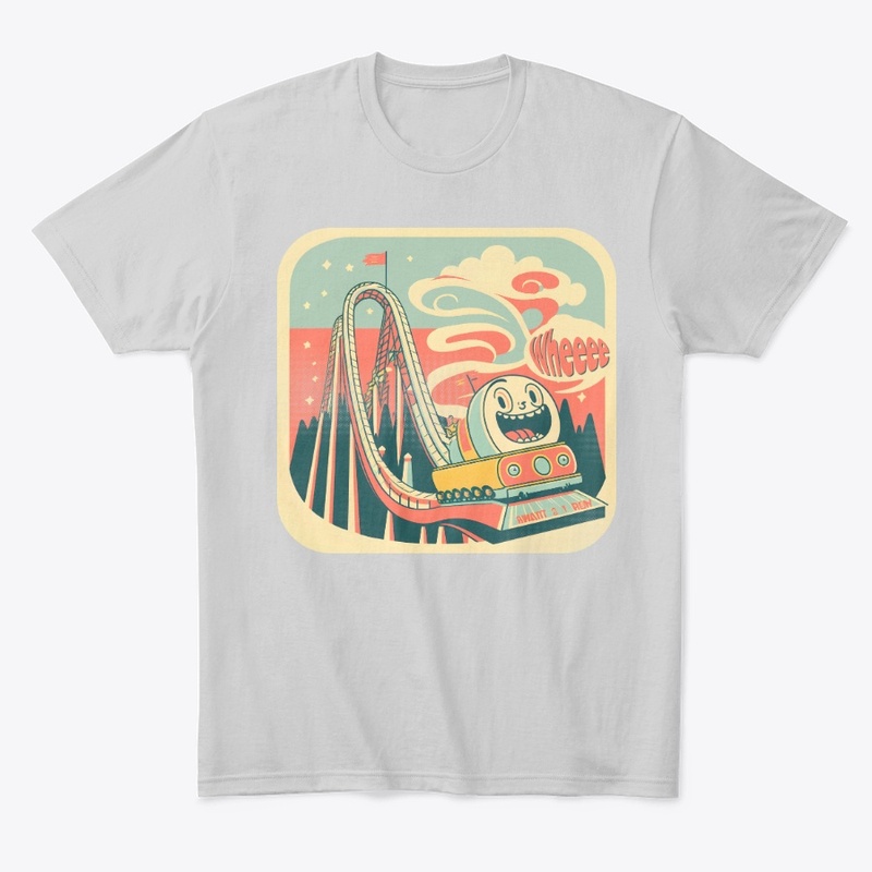 Cute Nostalgic 60s Roller Coaster