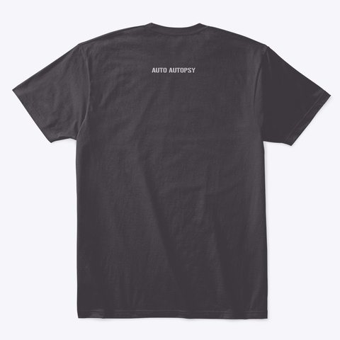 Saab 9 3   Born From Jets (Light Text) Heathered Charcoal  T-Shirt Back