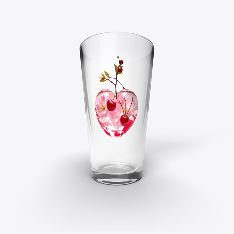 Pink cocktail in martini glass