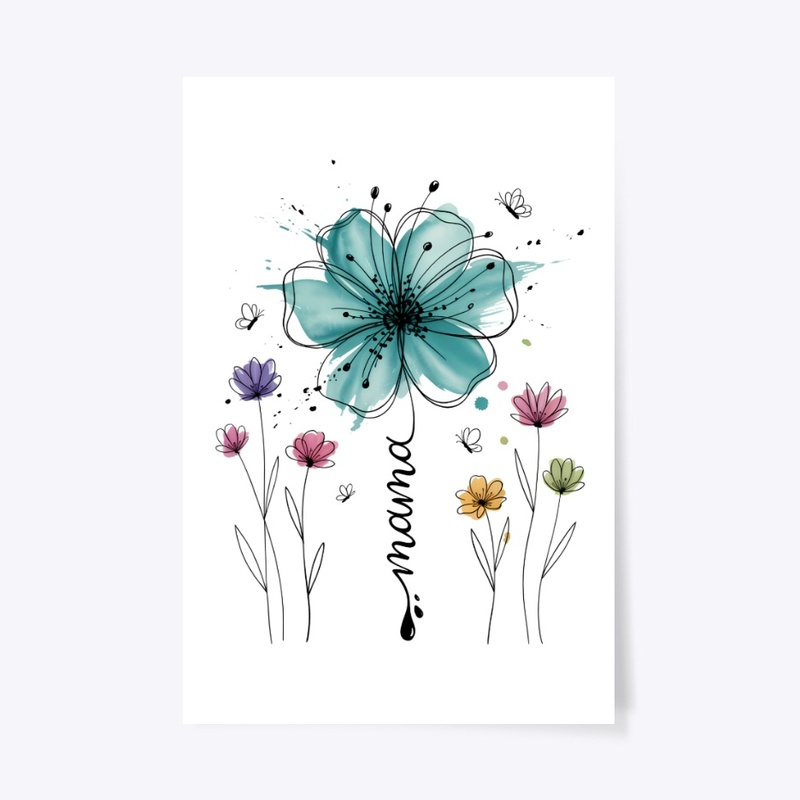 Mama Watercolor Floral