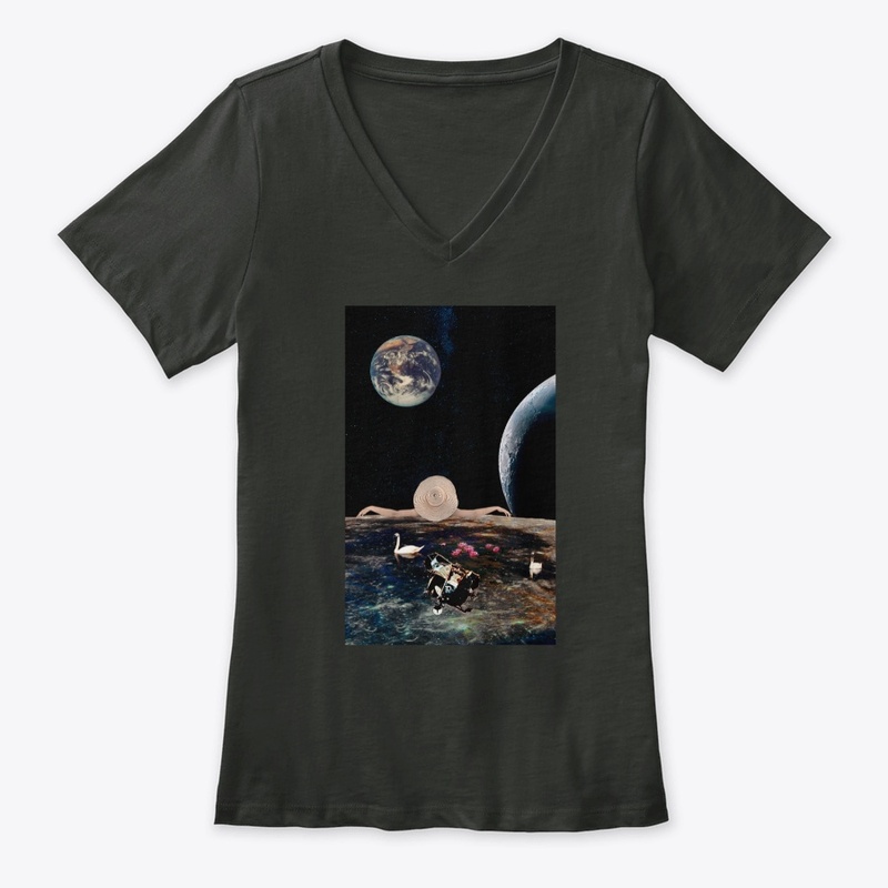 Space view chill out collage art