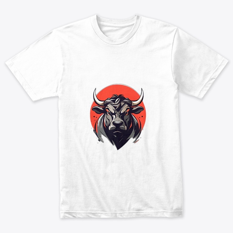 Angry bull printed products