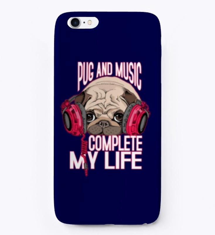 pug and music complete my life