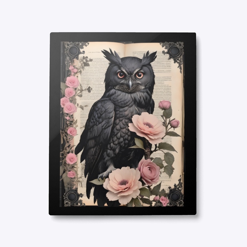 Wise Cute Owl Metal Print 