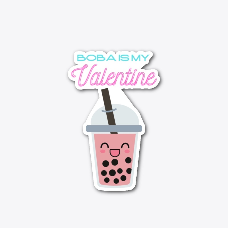 Valentine's Day Boba Unisex Kawaii