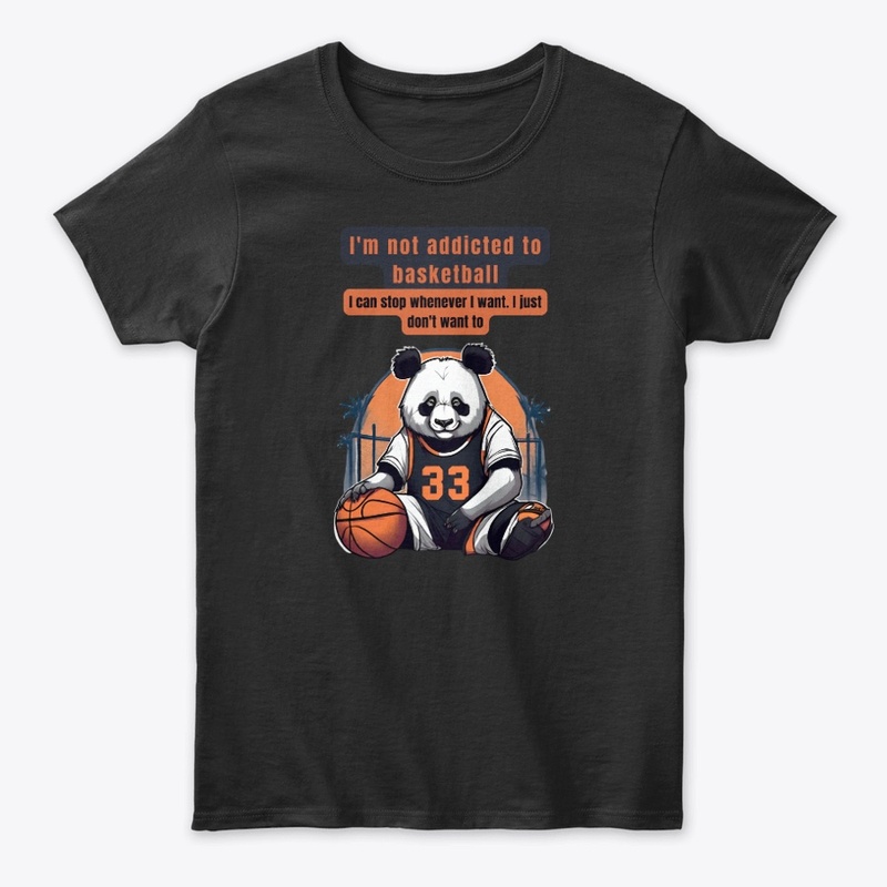 Get Cute Panda Basketball T-Shirts!