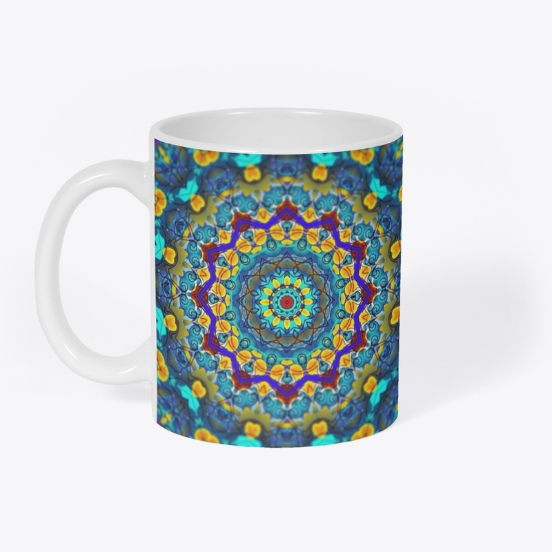 Blue Green Blur Kaleidoscope