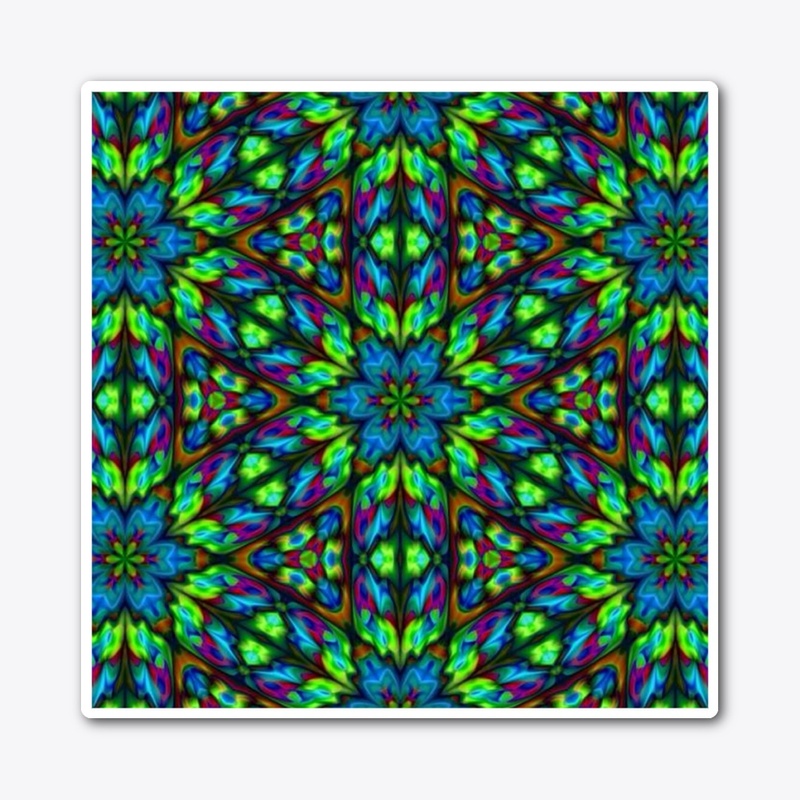 Blue Green Kaleidoscope