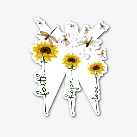Dragonfly Fhl Sticker Standard T-Shirt Front