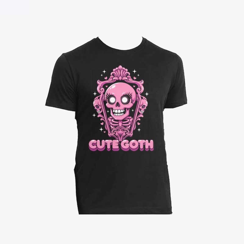 Kawaii Cute Goth Skeleton Art