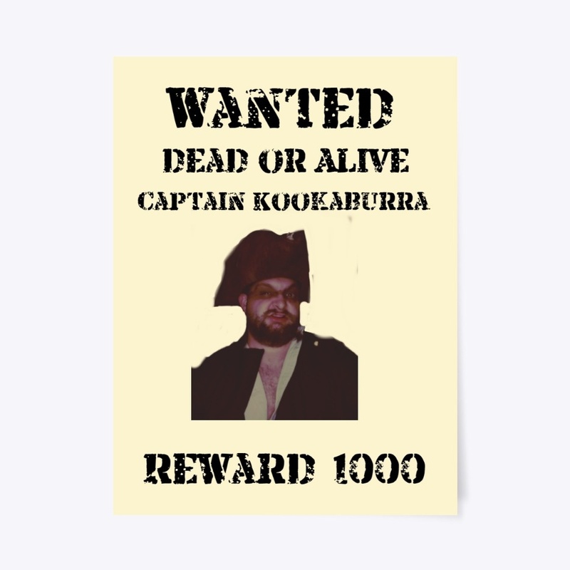 Captain Kookaburra Wanted Poster