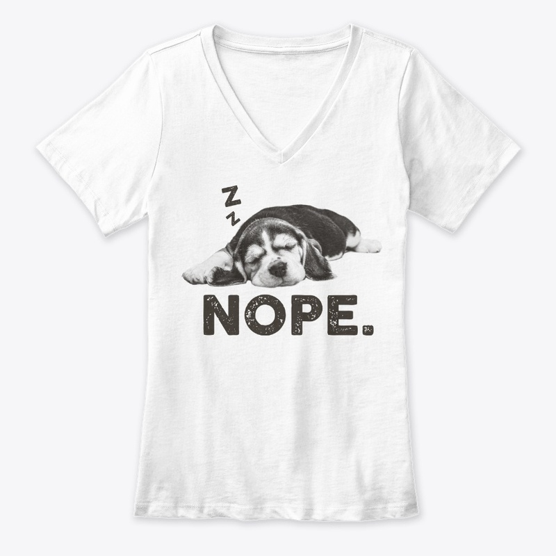 Funny Lazy Nope Beagle Dog Themed Gift