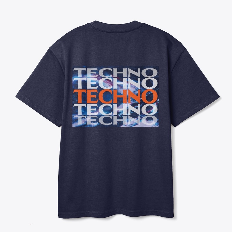 Techno Back Print T-shirt