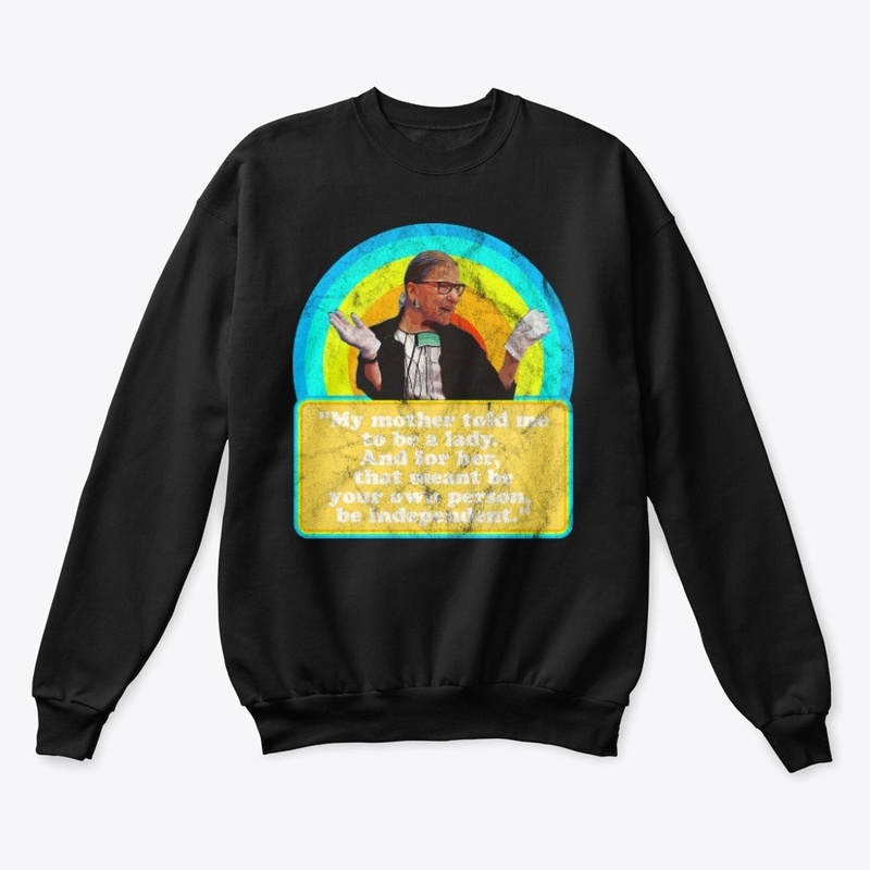 RBG Quote on Being A Lady (vintage)