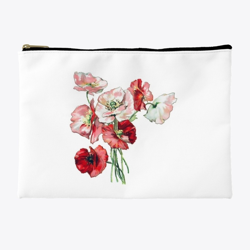 Realistic Red and Pink Flowers Design