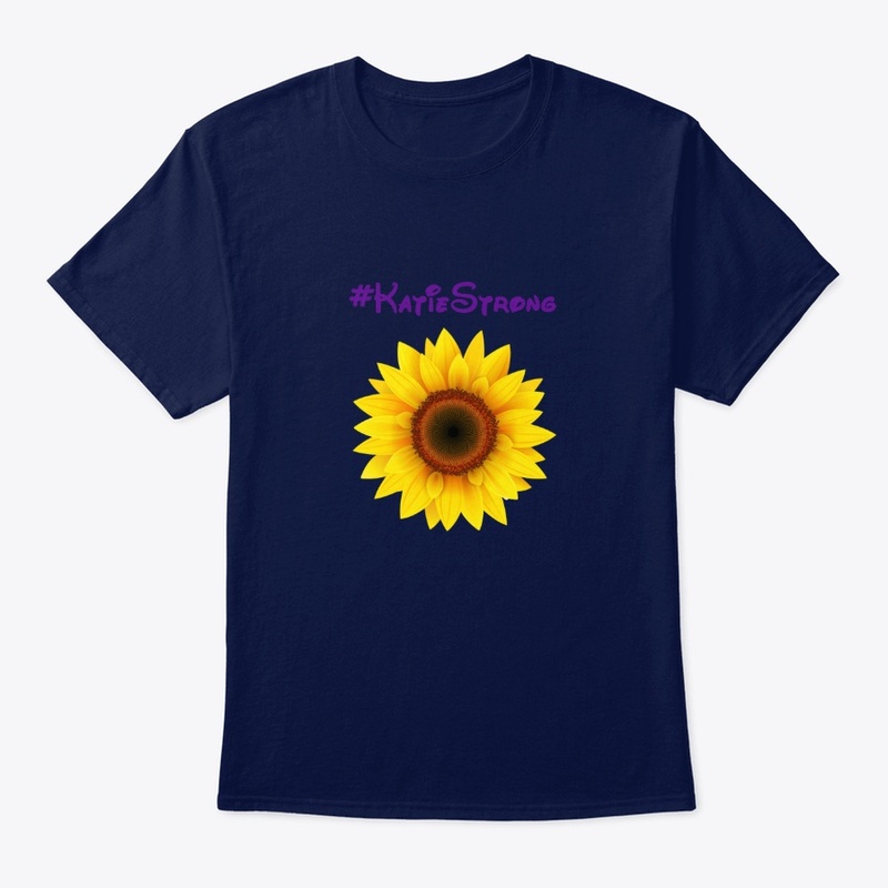 Katie Strong purple letters T-shirt