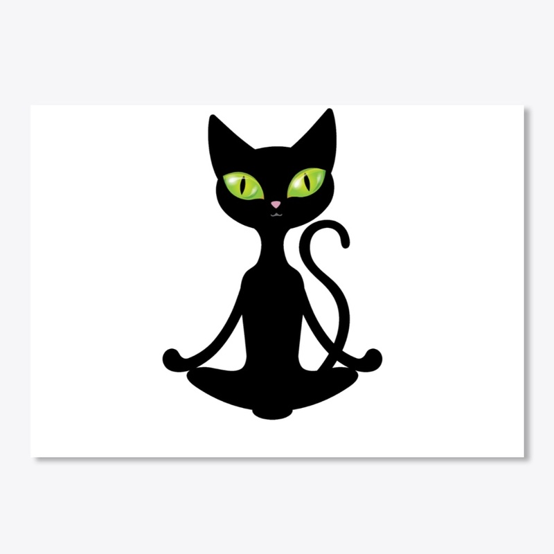 Yoga cat t-shirts Beautiful Cat yoga art
