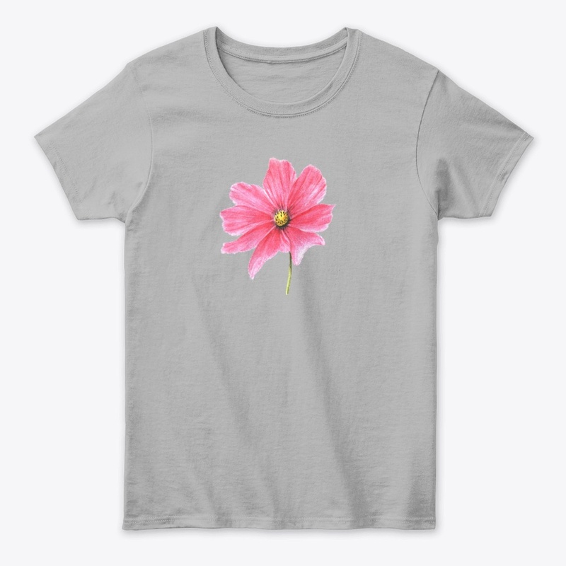 Pink Flower -Drawing