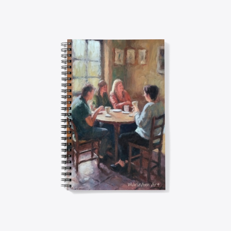 At the Cafe, art by MarieAnn