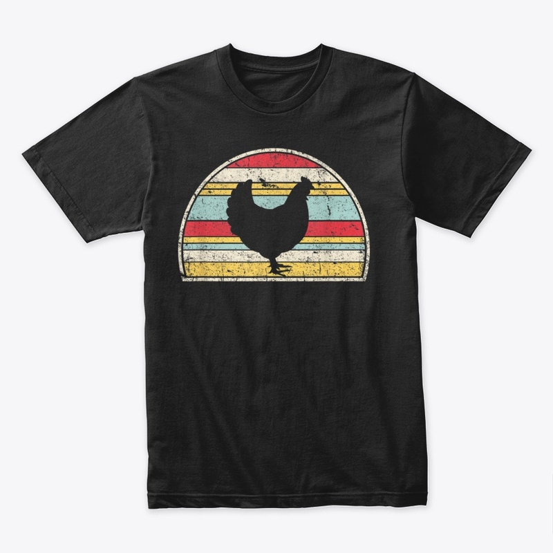 Chicken Shirt Retro Style Farmer T shirt