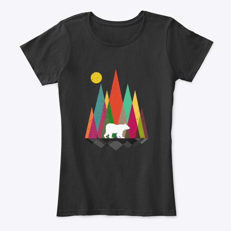 Bear Mint Retro Art Shirt