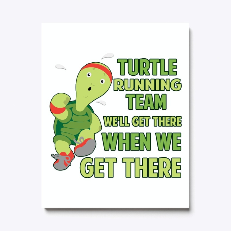 Turtle Running Team Funny Gift