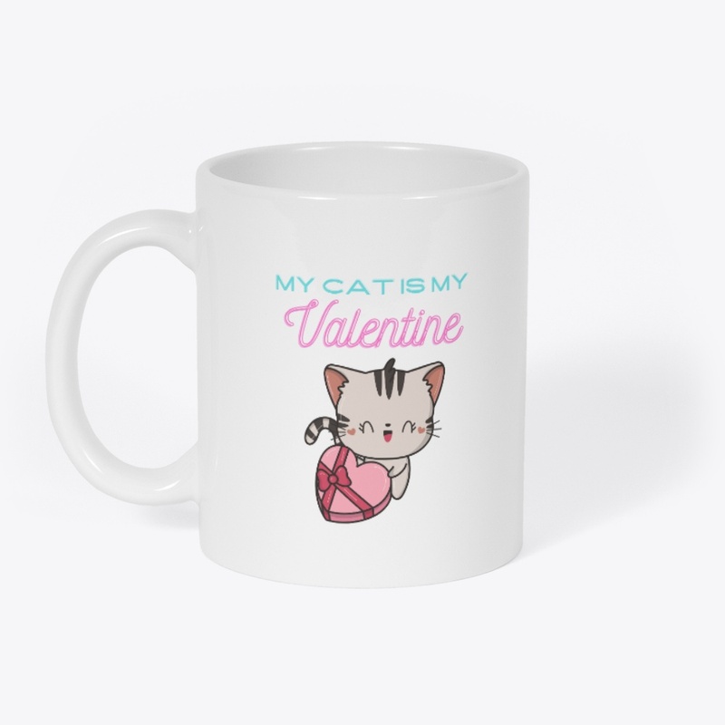 My Cat Is My Valentine Kawaii