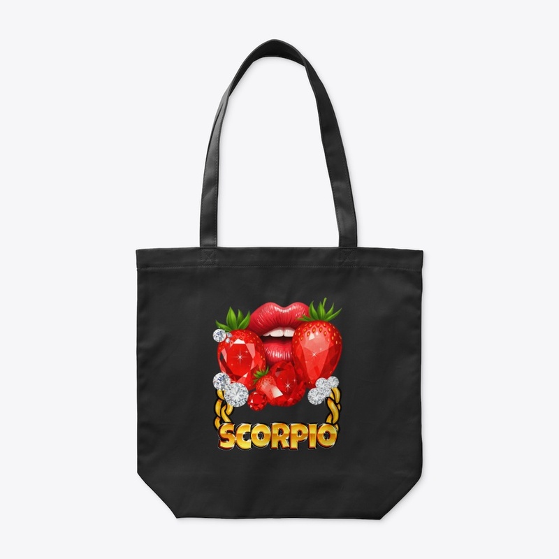 Scorpio Gold Chain Red Lips