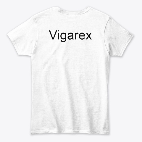 Vigarex Review White T-Shirt Back