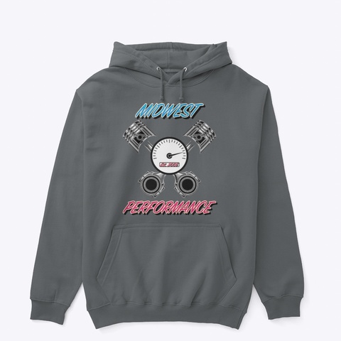 Midwest Performance  Charcoal T-Shirt Front