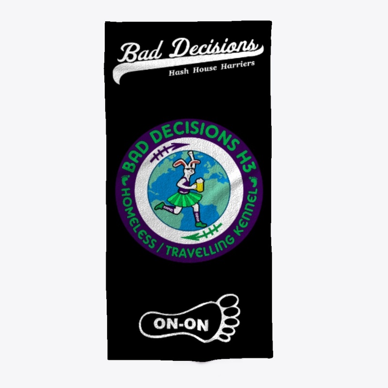 BDH3 Bunny in Tutu Beach Towel