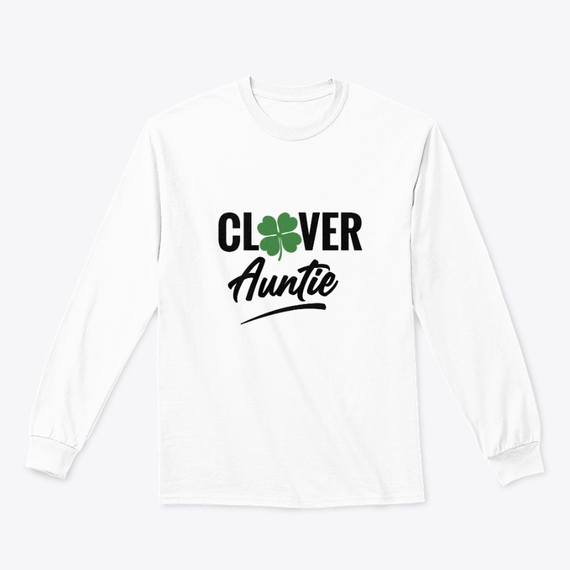 Clover Auntie White Merch