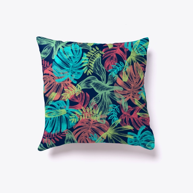 Indoor Pillow  Leaves Designs Beauty