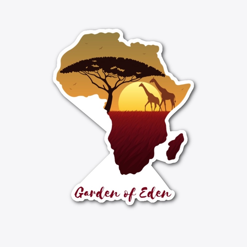 Garden of Eden, Giraffes in Africa Map