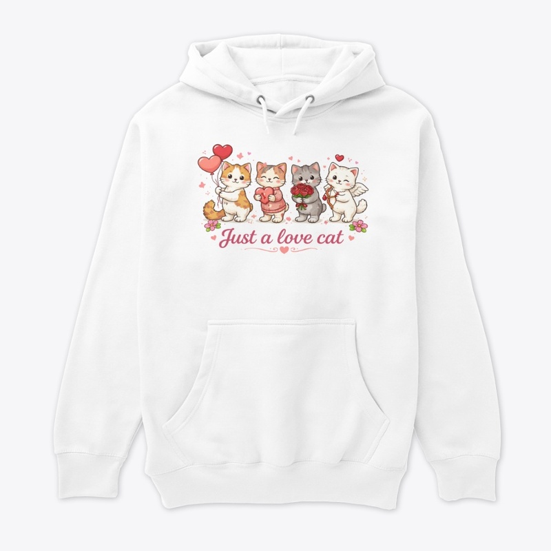 Just a Love Cat Valentine Tee
