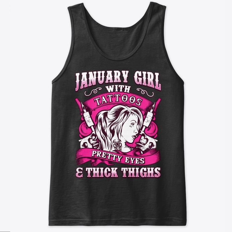 January Girl With Tattoos, Pretty Eyes