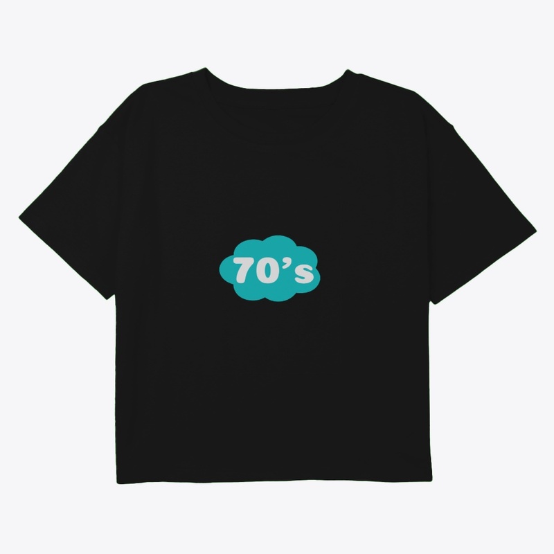 Groovy Blue 70s Vintage Graphic Tee