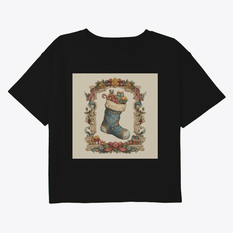 Victorian Christmas Stocking Toys Frame