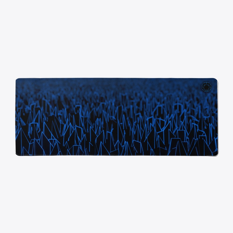 Blue Spiky Vaporwave Field Full