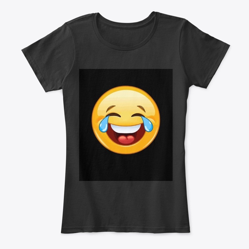 smile emoji printed man product