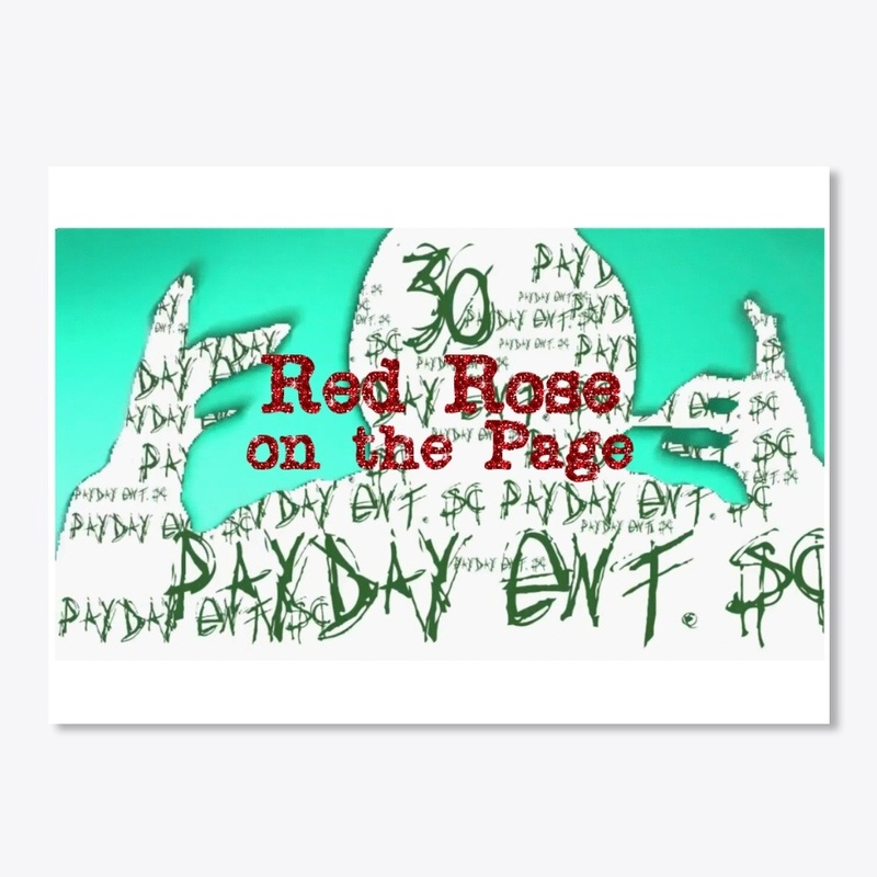 30 Red Rose on the Page  Apparel