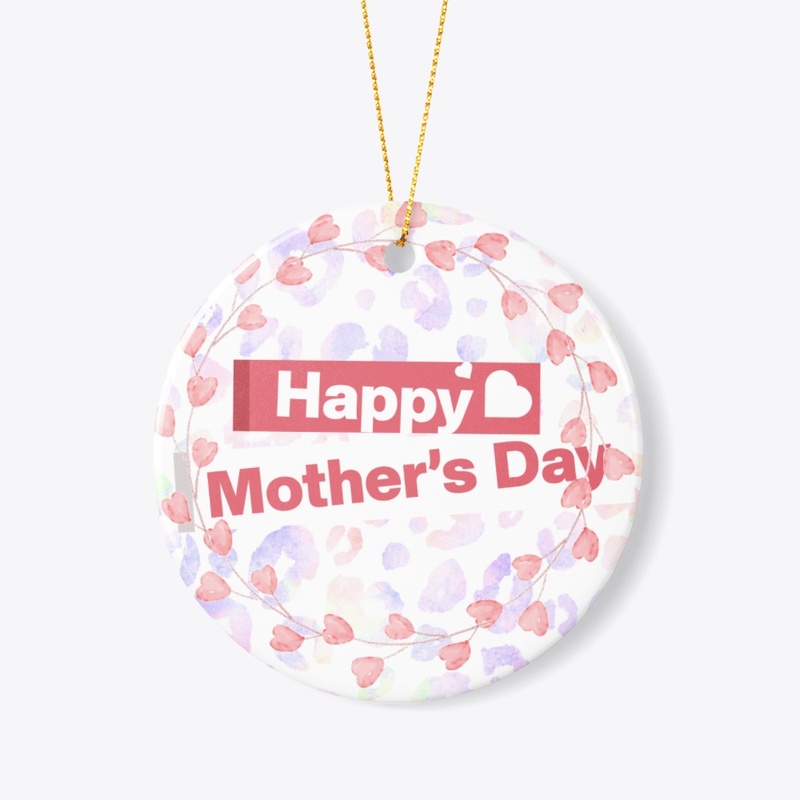 Happy Mothers Day With Pink & Blue